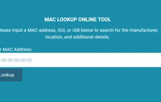 MAC Address Lookup in PHP