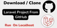 Run Laravel Project from GitHub on XAMPP