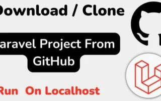 Run Laravel Project from GitHub on XAMPP